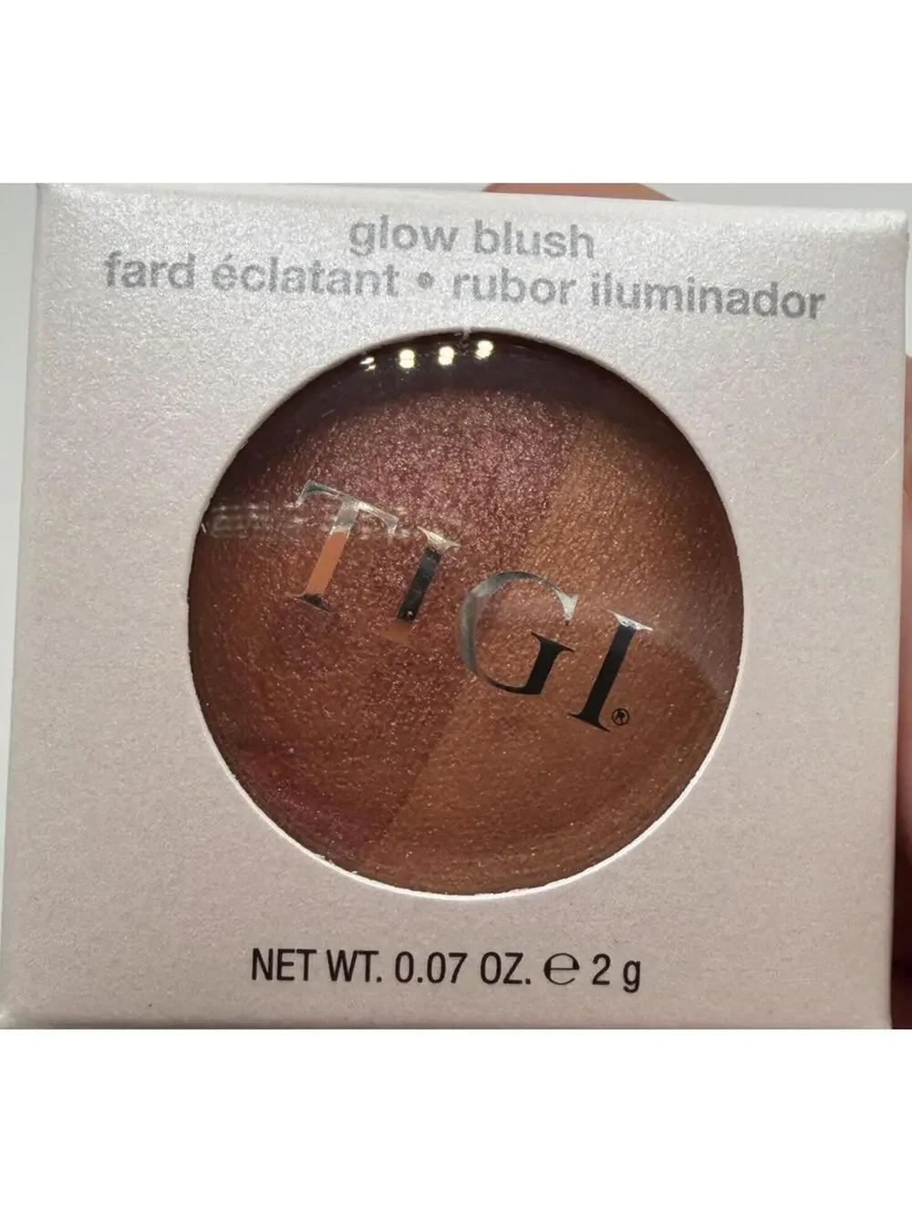 TIGI Lovely Duo Glow Blush 0.07oz Shimmer Blush Highlighter Compact New